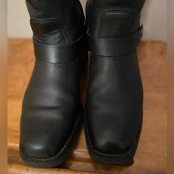 Harley Davidson Mens Korsen Motorcycle Black Leather Boots D93845 Sz 11.…
