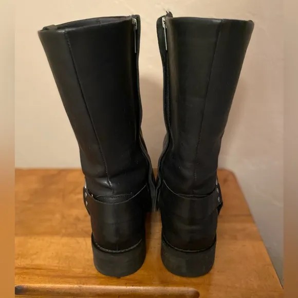 Harley Davidson Mens Korsen Motorcycle Black Leather Boots D93845 Sz 11.…