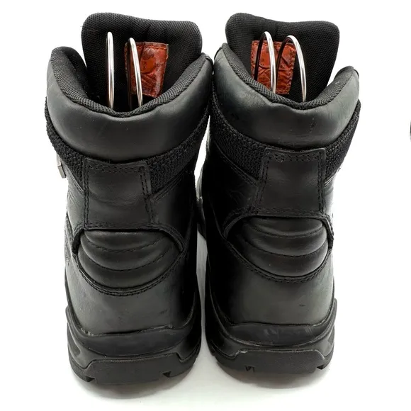 Harley-Davidson Men's Parkwood Black Leather and Mesh Motorcycle Boots