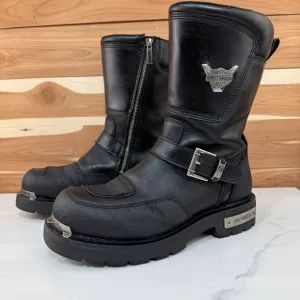 Harley-Davidson Men's Shift Engineer Black 9-Inch Motorcycle Boots, D95115 sz 8