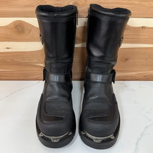 Harley-Davidson Men's Shift Engineer Black 9-Inch Motorcycle Boots, D95115 sz 8