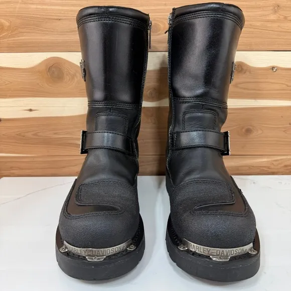 Harley-Davidson Men's Shift Engineer Black 9-Inch Motorcycle Boots, D95115 sz 8