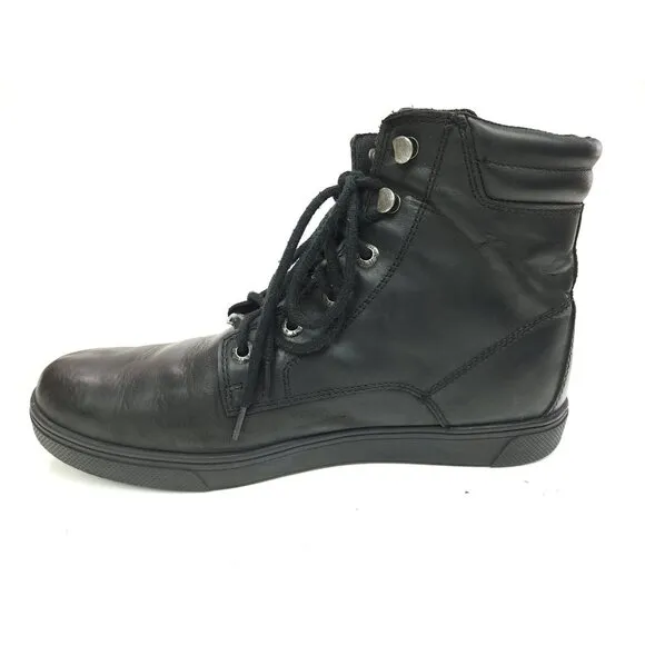 Harley-Davidson Men's Size 12 M Watkins Black Leather Motorcycle Boots D93758