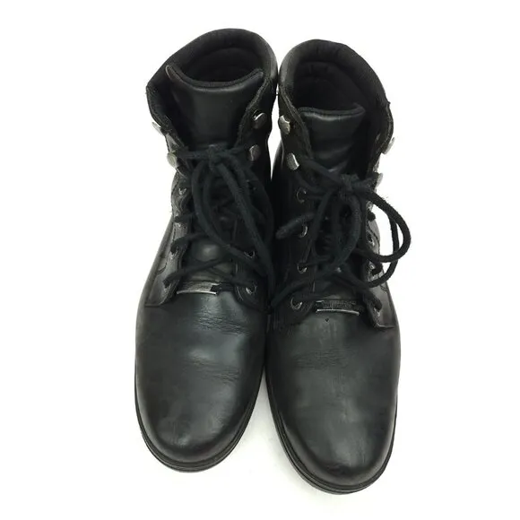 Harley-Davidson Men's Size 12 M Watkins Black Leather Motorcycle Boots D93758