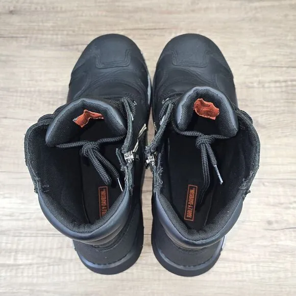 Harley Davidson Men's Size 14M Black Leather Stealth Motorcycle Boots (D91642)