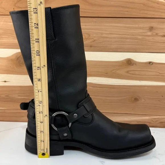 Harley-Davidson Men's Westmore 11&quot; Black Leather Motorcycle Boots D93315 sz 11.5