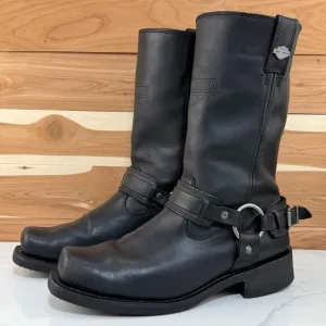 Harley-Davidson Men's Westmore 11&quot; Black Leather Motorcycle Boots D93315 sz 11.5