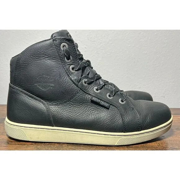 Harley-Davidson Men's Midland Black WP Motorcycle Boots D96165 Sz 9.5M