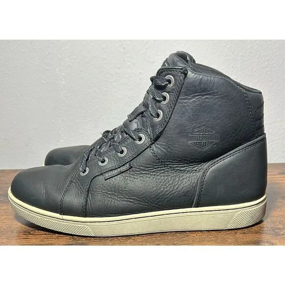 Harley-Davidson Men's Midland Black WP Motorcycle Boots D96165 Sz 9.5M