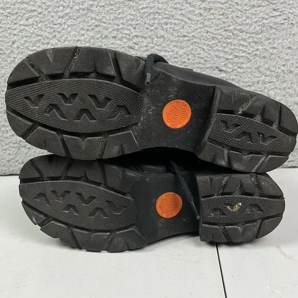 Harley Davidson Motorcycle #84211 Lace-up Flame Ankle Women's Boots Size 6 1/2