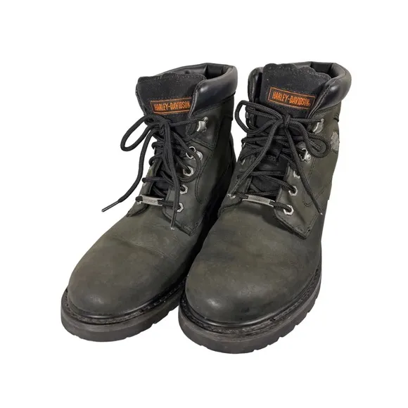 Harley-Davidson Motorcycle Badlands Black Hiking Boots Leather 91005 Men's Sz 12
