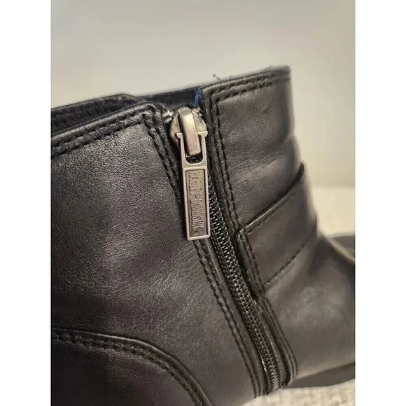 Harley-Davidson Motorcycle Khari Boots Black Leather Ankle Riding Women's 6.5