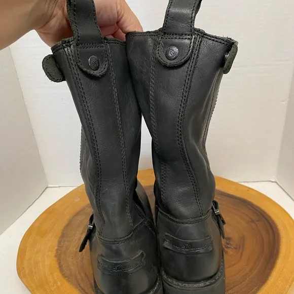 Harley Davidson Motorcycle Riding Hipster Boots