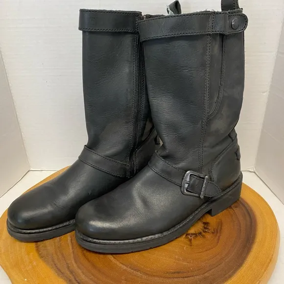 Harley Davidson Motorcycle Riding Hipster Boots