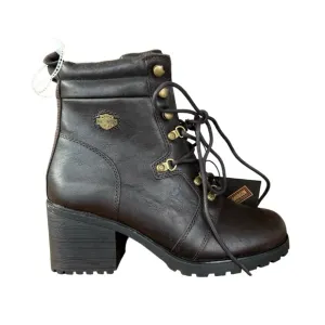 Harley Davidson NWT Women's Marinda Dark Brown Motorcycle Boots D84761 Size 9