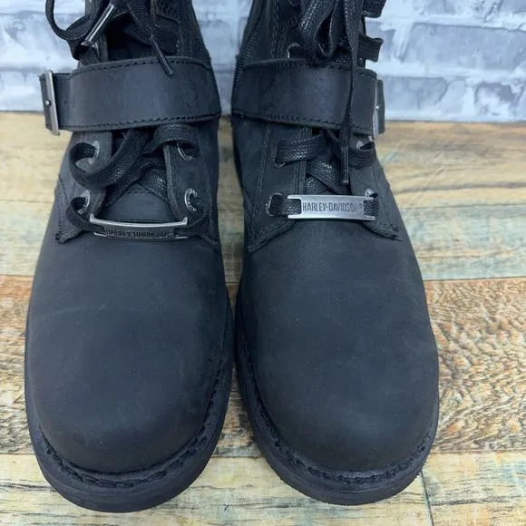 Harley Davidson Ranger Black‎ Motorcycle Boots D95264 Mens Size 9 M New
