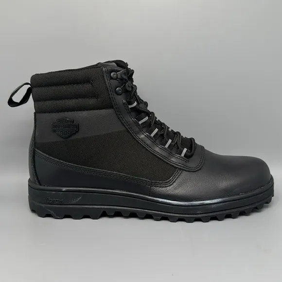 Harley-Davidson Tallmadge 5-Inch Black Motorcycle Boots D93761 Men’s Sz 10