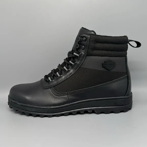 Harley-Davidson Tallmadge 5-Inch Black Motorcycle Boots D93761 Men’s Sz 10