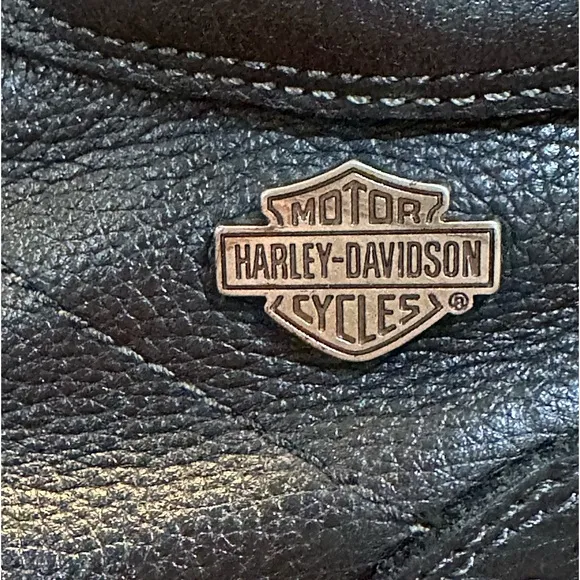 Harley Davidson Tyler 84280 Women's Motorcycle Boots Size 7 1/2 Black Lace Up 🔥