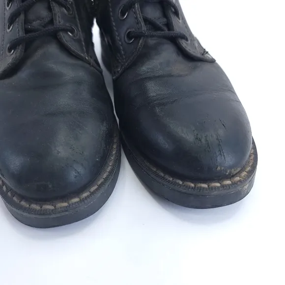 Harley Davidson Unisex 6.5M Leather Motorcycle Boots Side Zip 98417