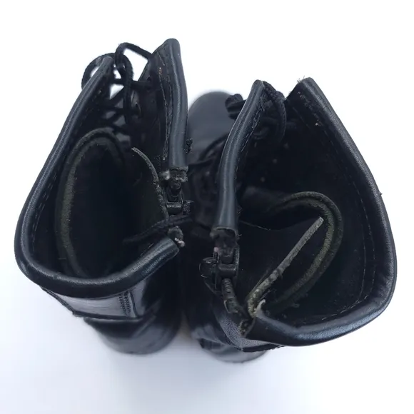 Harley Davidson Unisex 6.5M Leather Motorcycle Boots Side Zip 98417