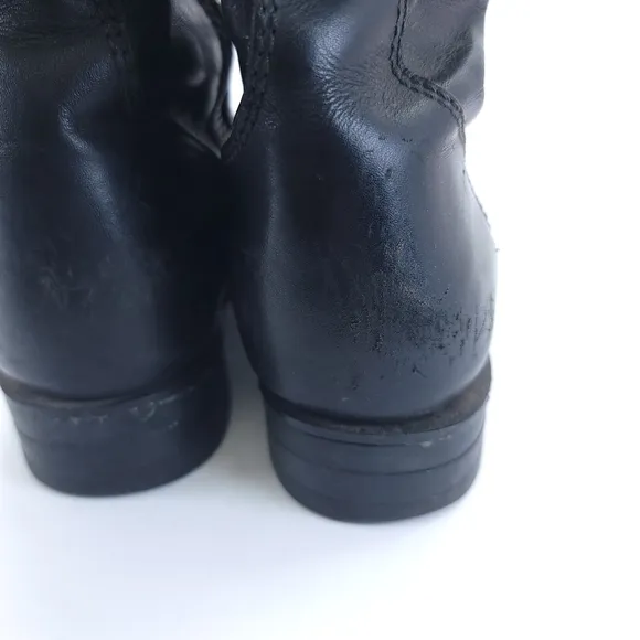 Harley Davidson Unisex 6.5M Leather Motorcycle Boots Side Zip 98417