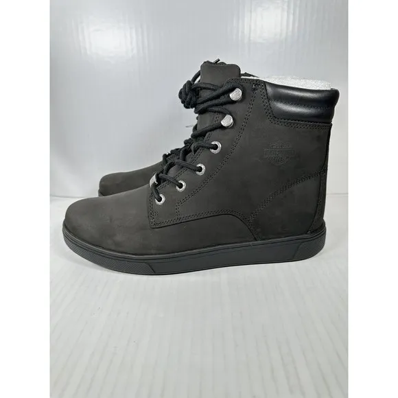 Harley Davidson Watkins Lace Motorcycle Boots Black Size 11 D93758 BRAND NEW
