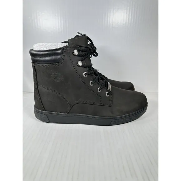 Harley Davidson Watkins Lace Motorcycle Boots Black Size 11 D93758 BRAND NEW