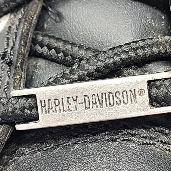 Harley-Davidson Womens 6M Sydney Leather Motorcycle Boots Side Zippers Lace-Up