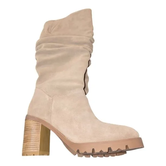 HARLEY DAVIDSON Women's Averhill Light Beige 14&quot; Motorcycle Boots D87251 Sz 9.5