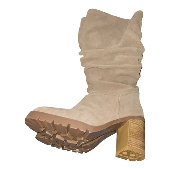 HARLEY DAVIDSON Women's Averhill Light Beige 14&quot; Motorcycle Boots D87251 Sz 9.5