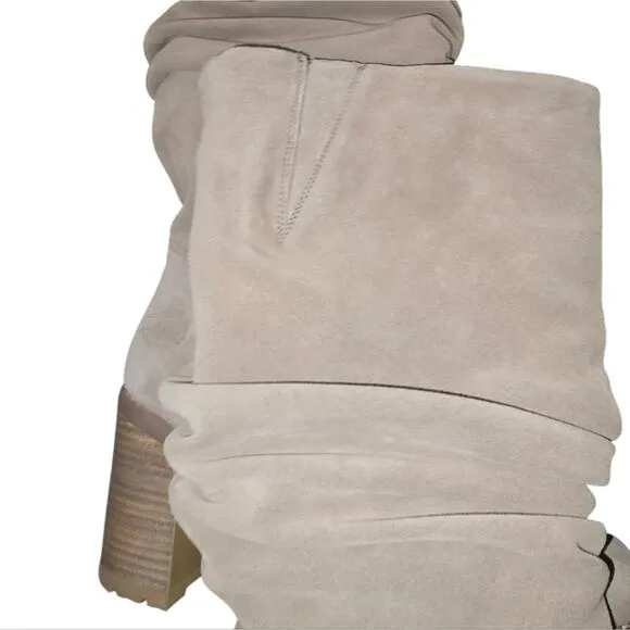 HARLEY DAVIDSON Women's Averhill Light Beige 14&quot; Motorcycle Boots D87251 Sz 9.5