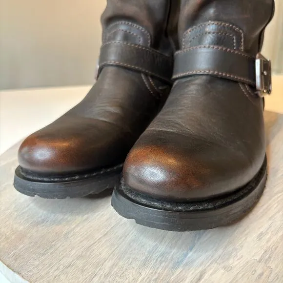 Harley Davidson Women's Darice Brown Leather Harness Motorcycle Boots US Size 11