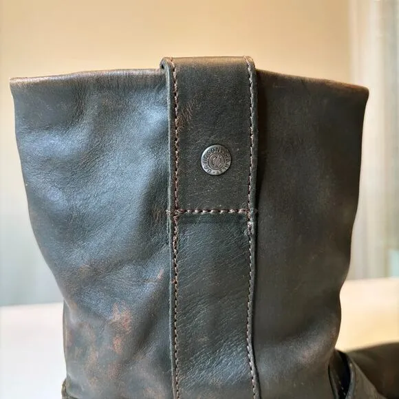 Harley Davidson Women's Darice Brown Leather Harness Motorcycle Boots US Size 11