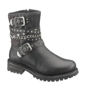 Harley-Davidson Women's Shay 6-Inch Motorcycle Boots Black Sz 9.5 D87043