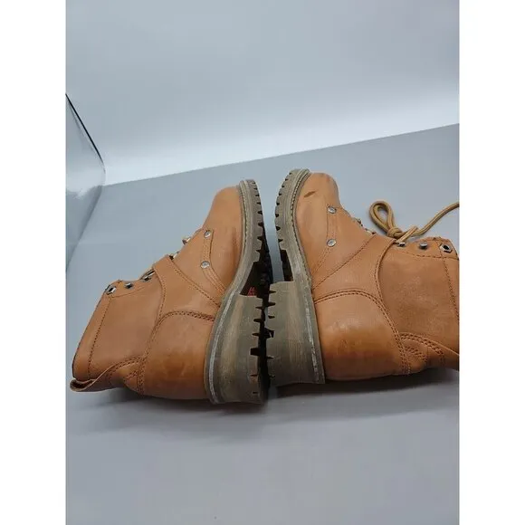 Harley Davidson Women's Sz 7.5 Brown Leather Motorcycle Biker Boots 81025 Buckle