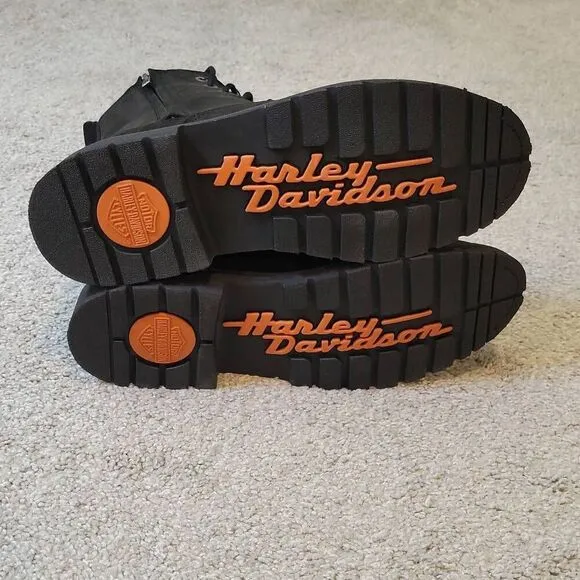 Harley-Davidson Men's Lace Ankle Black Nubuck Boots Size 11.5