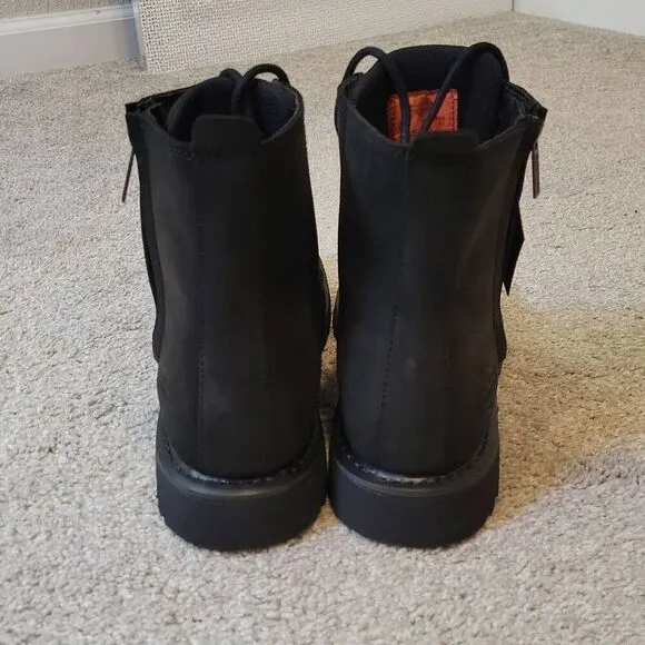 Harley-Davidson Men's Lace Ankle Black Nubuck Boots Size 11.5