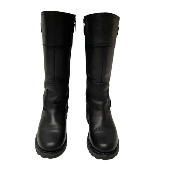Harley Davidson’s Women’s Alexa Back Lace Leather Moto Biker Boots D85167 7.5
