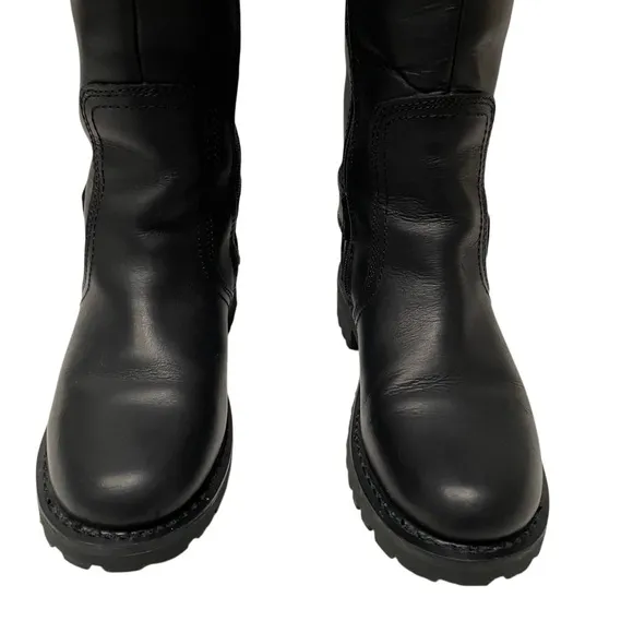 Harley Davidson’s Women’s Alexa Back Lace Leather Moto Biker Boots D85167 7.5