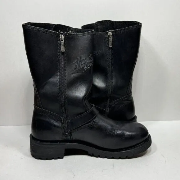 Harley-Davidson Trail Boss Motorcycle Boots Men’s Size 10.5 Side Zipper 91417