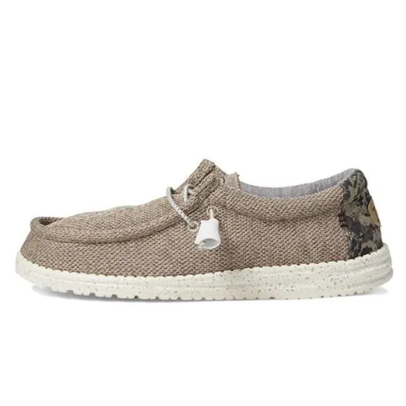 Hey Dude Men's Sand Dune Camo Wally Stretch Moc Shoes Size 8