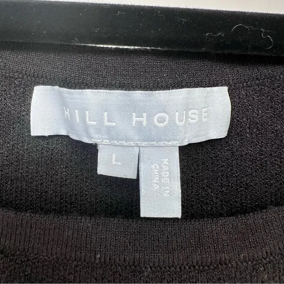 Hill House Maude Black Knit Sweater Dress Size L