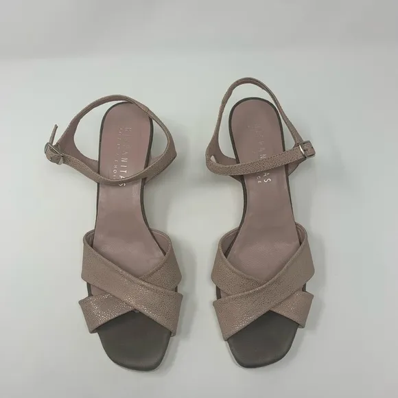Hispanitas Codie Leather Wedge Sandals Shoes Women Size 41 10