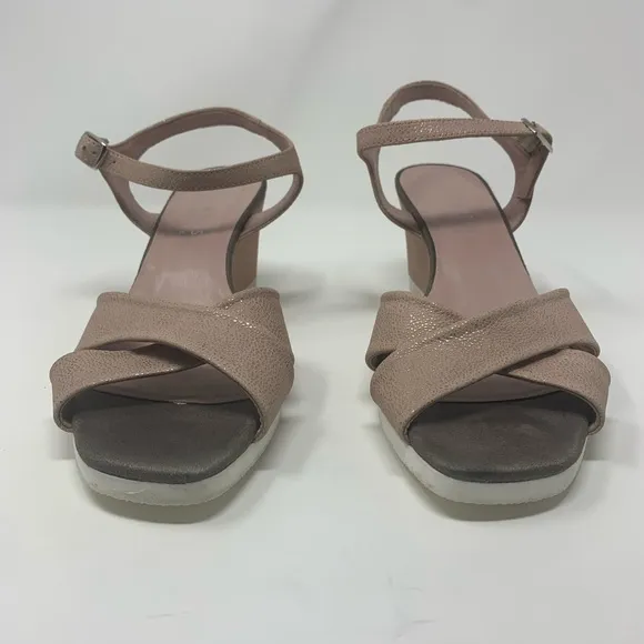 Hispanitas Codie Leather Wedge Sandals Shoes Women Size 41 10