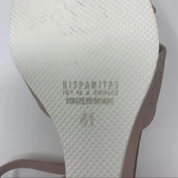 Hispanitas Codie Leather Wedge Sandals Shoes Women Size 41 10