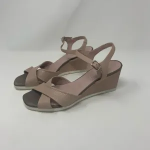 Hispanitas Codie Leather Wedge Sandals Shoes Women Size 41 10