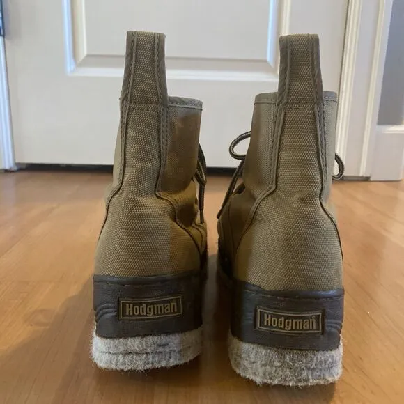 Hodgman Light Weight Wading Shoes Ankle Boots Size 8 M Beige‎ Lace Up
