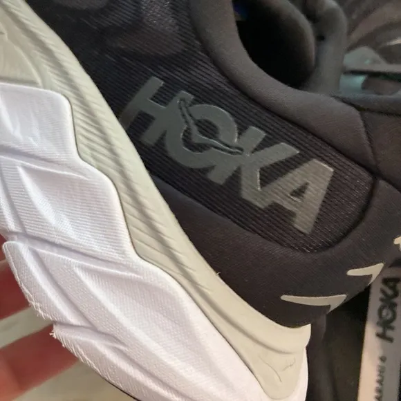 HOKA AHARI Black and Gray Running Shoes size 10B Black excellent condition