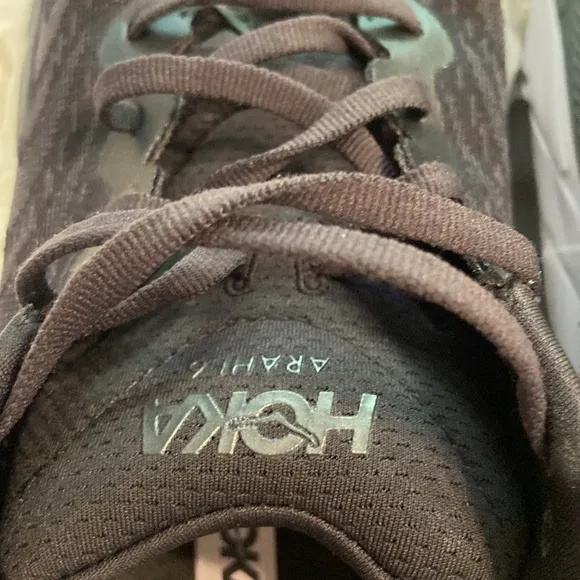 HOKA AHARI Black and Gray Running Shoes size 10B Black excellent condition